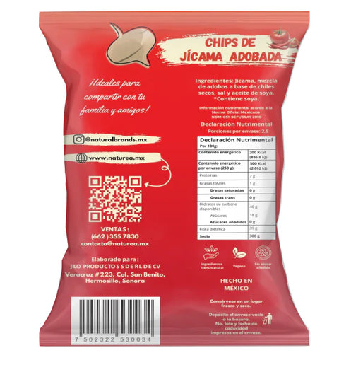 NATUREA - CHIPS DE JÍCAMA ADOBADA 250gr