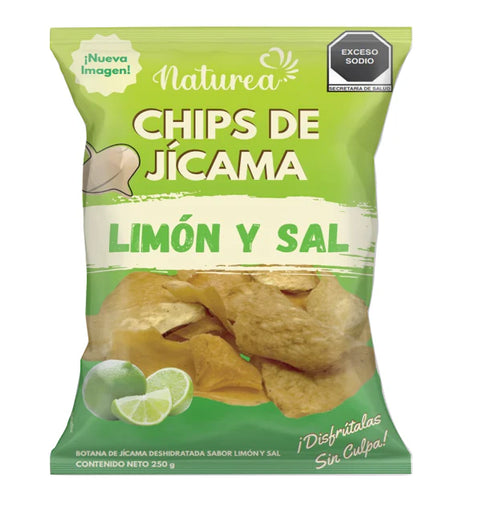 NATUREA - CHIPS DE JÍCAMA LIMÓN Y SAL 250gr