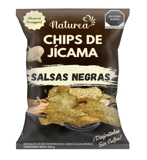 NATUREA - CHIPS JICAMA SALSAS NEGRAS 250gr