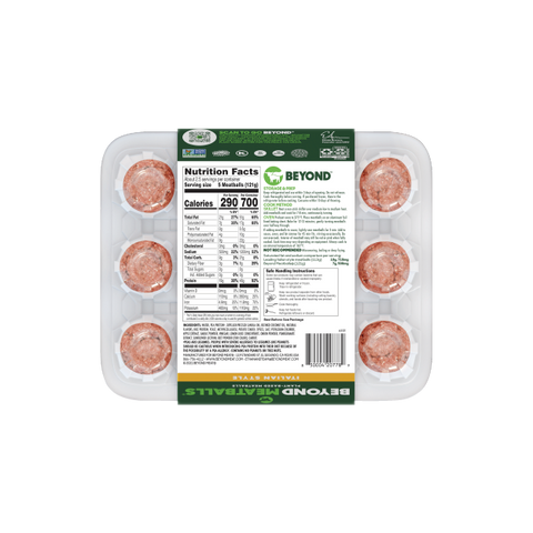 Beyond Meat Beyond Meatballs Italian Style Plant-Based Meatballs