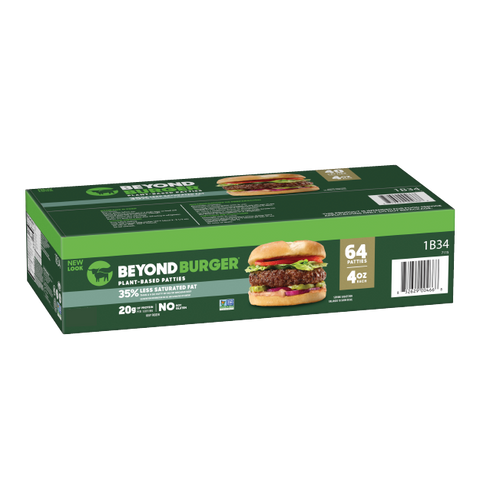 2 paquetes de Beyond Meat Beyond Burger Food Service 64 (total 128 patties)