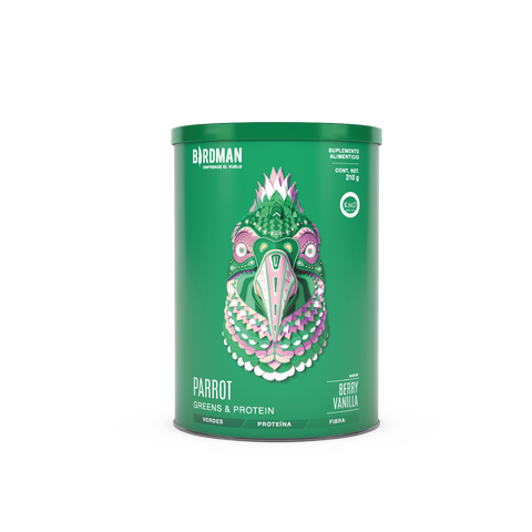 Birdman Parrot Greens & Protein Berry Vainilla 210gr