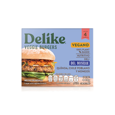 Delike Veggie Burgers Del Bosque