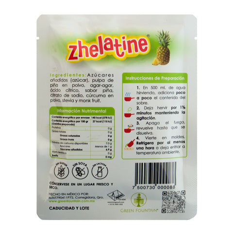 ZHELATINE - GELATINA SABOR PIÑA