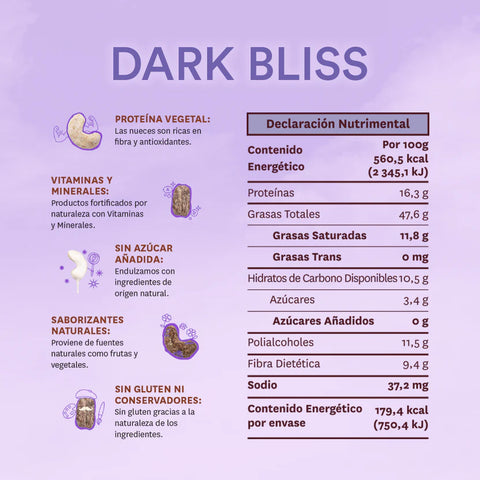 DAYRISE DARK BLISS - Almendra Sabor Cocoa 32gr