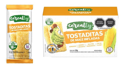 CEREALTY - TOSTADITAS DE MAIZ INFLADAS 108GR