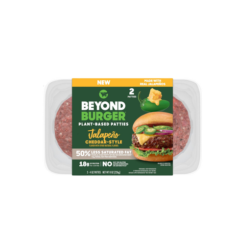 Beyond Meat Beyond Burger Plant-Based Patties Jalapeño Cheddar