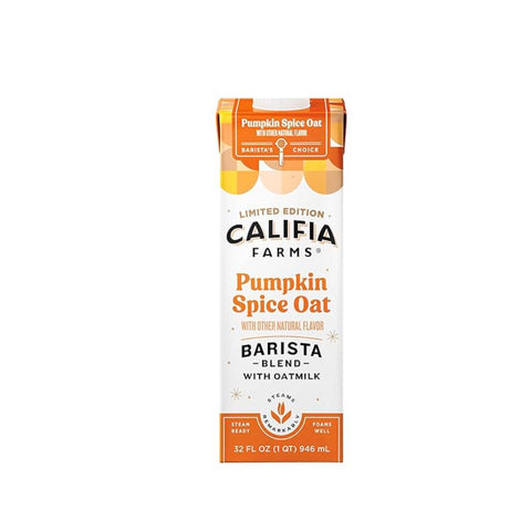 Califia Farms Pumpkin Spice Oat Barista Blend Oat Milk