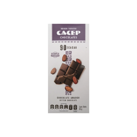Cacep Barra de Chocolate 90% Cacao
