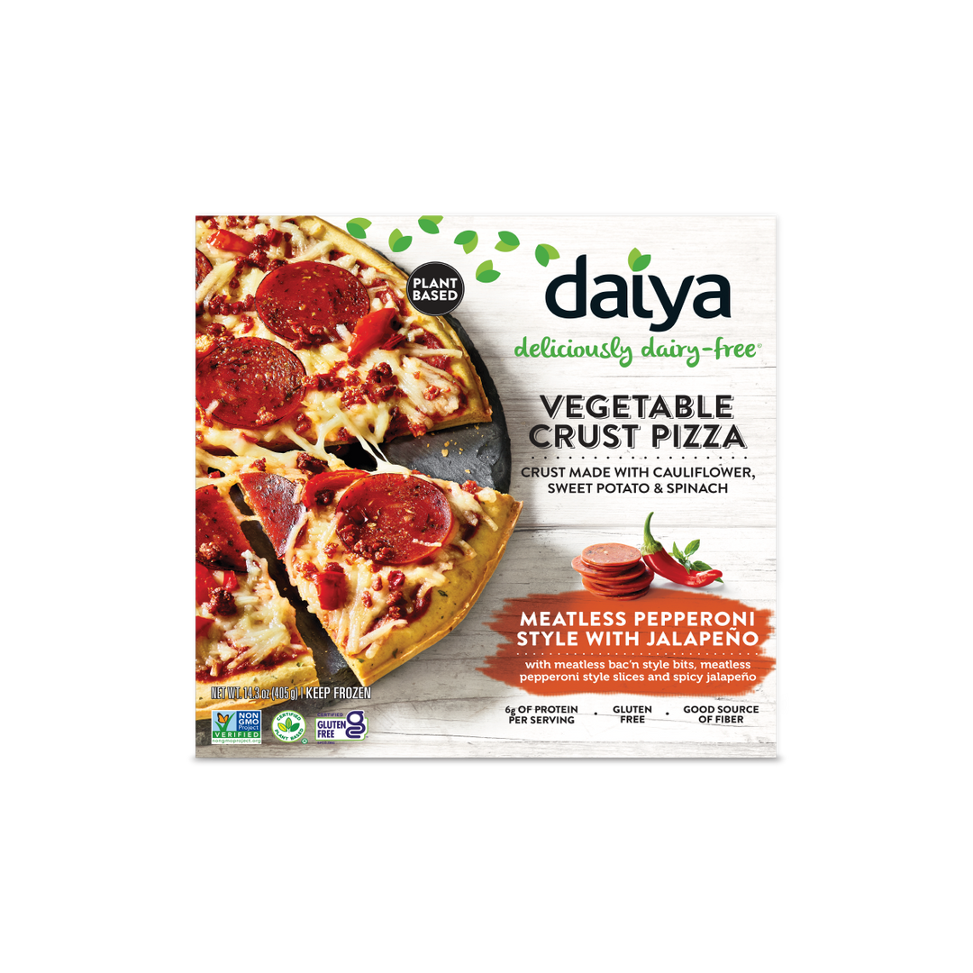 Daiya Vegetable Crust Pepperoni Jalapeño Pizza Mr.Tofu Tienda Vegana