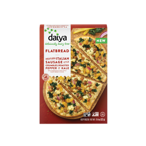 Daiya Flatbread Meatless Italian Sausage Style Crumbles Roasted Pepper and Kale