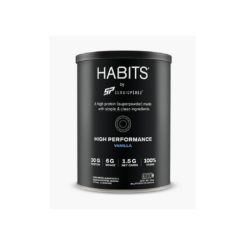 Habits by Sergio Pérez Protein Vanilla High Performance - 578g