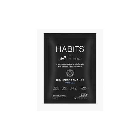 Habits by Sergio Pérez Protein Sachets Vanilla High Performance