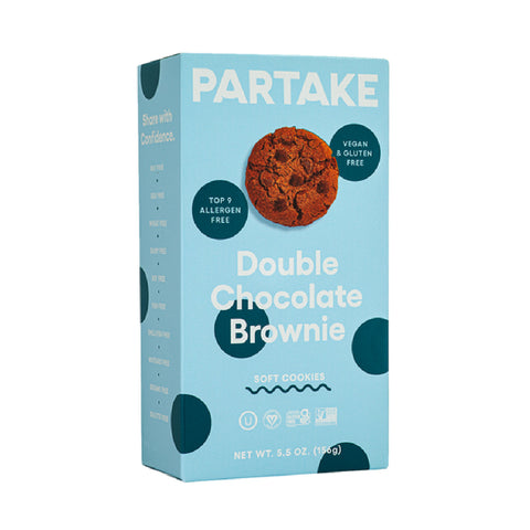 Partake Soft Baked Double Chocolate Brownie Cookies