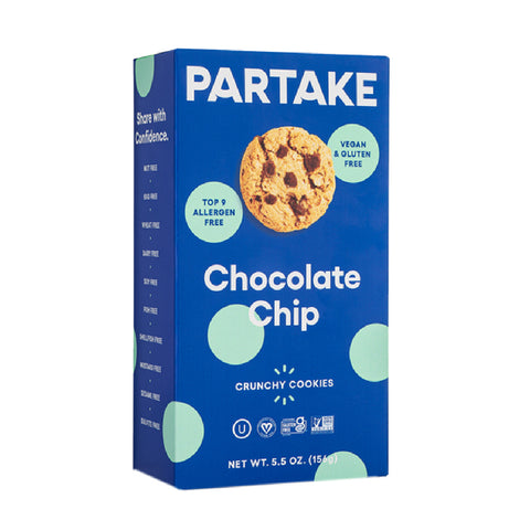 Partake Crunchy Chocolate Chip Cookies